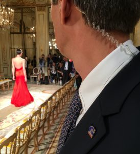 a private security agent in a fashion show